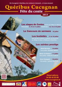 6ème Fête du conte de Cucugnan. Du 16 au 18 juillet 2013 à Cucugnan. Aude.  11H00